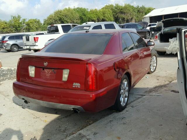 1G6DW677460191911 - 2006 CADILLAC STS RED photo 4