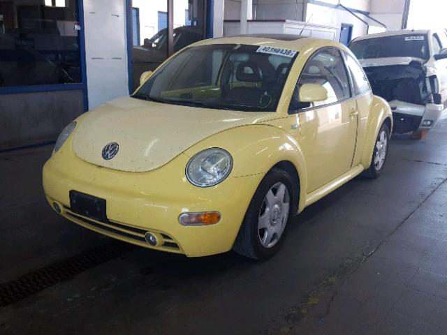 3VWCF21C6YM424482 - 2000 VOLKSWAGEN NEW BEETLE ყვითელი ფოტო 2