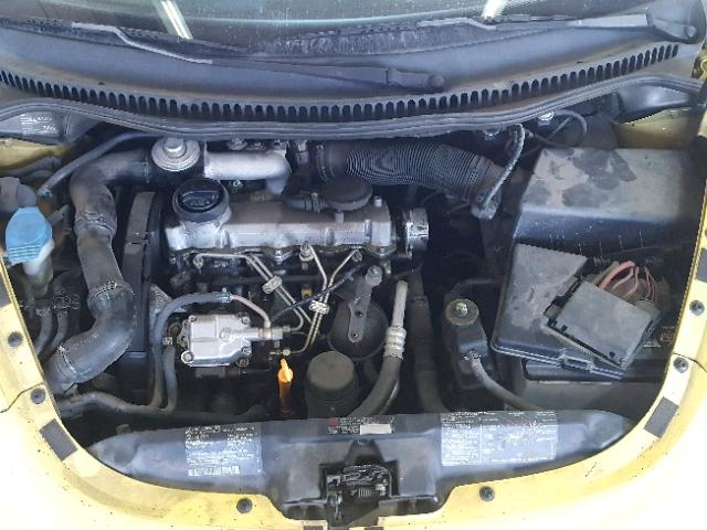 3VWCF21C6YM424482 - 2000 VOLKSWAGEN NEW BEETLE ყვითელი ფოტო 7