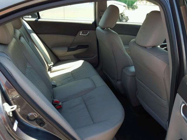 2HGFB2F90CH556851 - 2012 HONDA CIVIC EXL GRAY photo 6