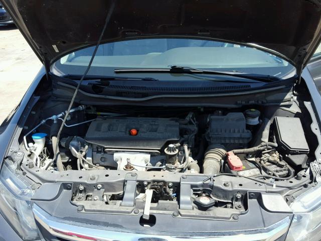 2HGFB2F90CH556851 - 2012 HONDA CIVIC EXL GRAY photo 7