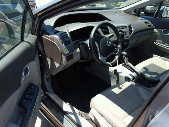 2HGFB2F90CH556851 - 2012 HONDA CIVIC EXL GRAY photo 9