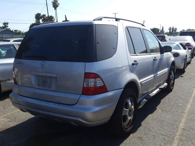 4JGAB57E63A430056 - 2003 MERCEDES-BENZ ML 350 SILVER photo 4