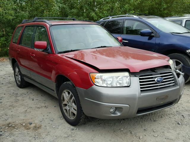 JF1SG67696H741670 - 2006 SUBARU FORESTER 2 RED photo 1