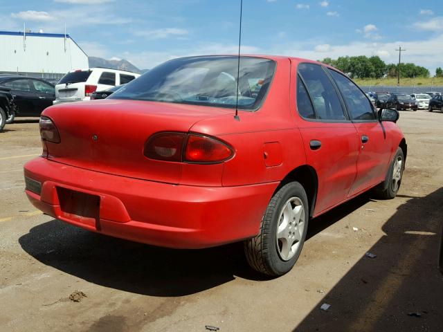 1G1JC524017250039 - 2001 CHEVROLET CAVALIER B RED photo 4