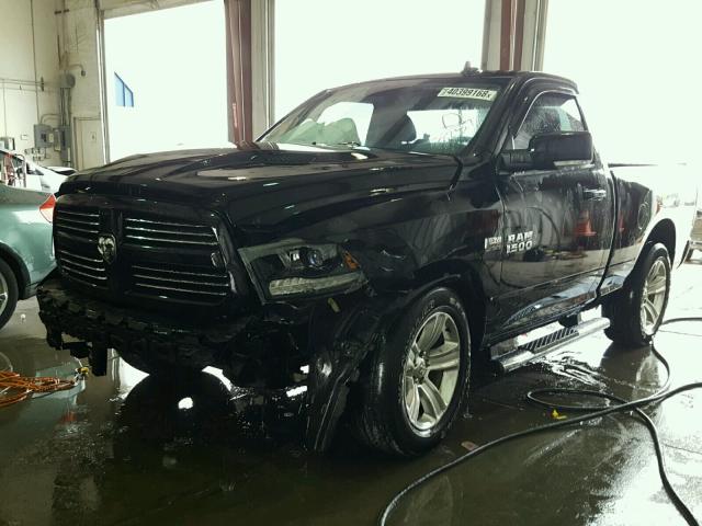 3C6JR7CT4EG132357 - 2014 RAM 1500 SPORT BLACK photo 2