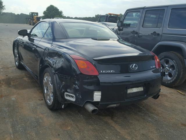 JTHFN48Y020020571 - 2002 LEXUS SC 430 BLACK photo 3