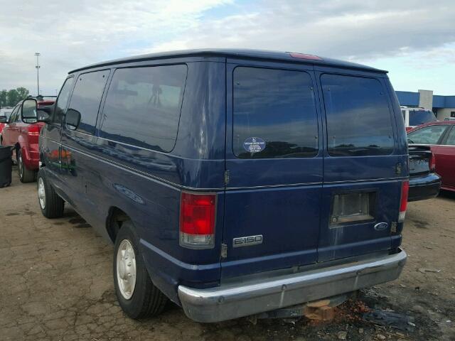 1FMNE11L68DA56059 - 2008 FORD ECONOLINE BLUE photo 3