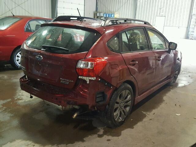 JF1GPAU6XCH238397 - 2012 SUBARU IMPREZA SP MAROON photo 4