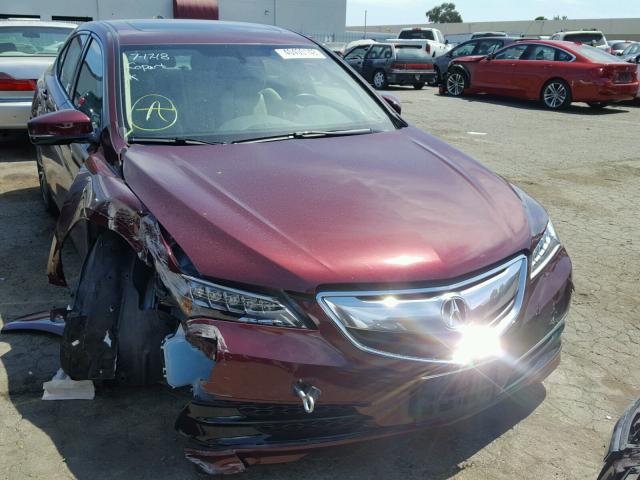 19UUB2F3XGA008282 - 2016 ACURA TLX BURGUNDY photo 1