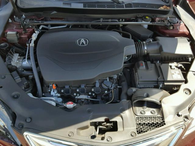 19UUB2F3XGA008282 - 2016 ACURA TLX BURGUNDY photo 7