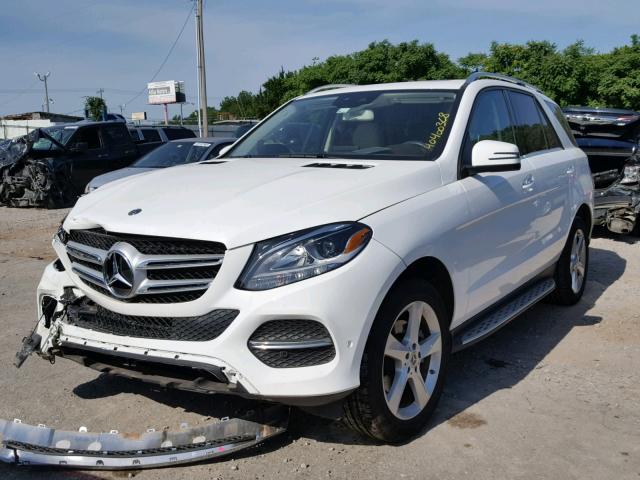 4JGDA5HB9HA956693 - 2017 MERCEDES-BENZ GLE 350 4M WHITE photo 2