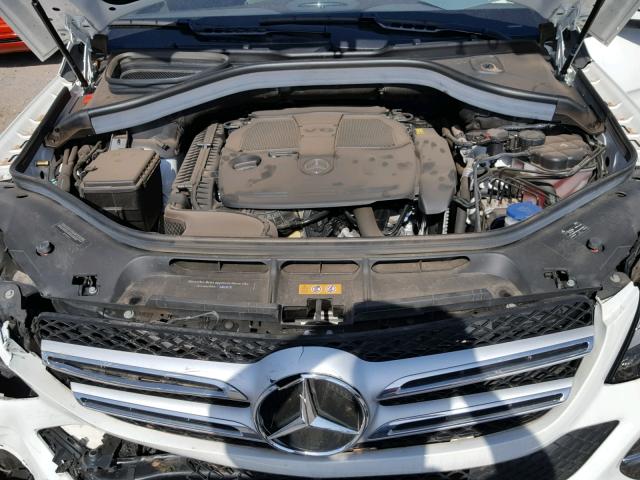 4JGDA5HB9HA956693 - 2017 MERCEDES-BENZ GLE 350 4M WHITE photo 7