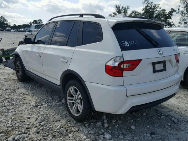 WBXPA93446WG81466 - 2006 BMW X3 WHITE photo 3