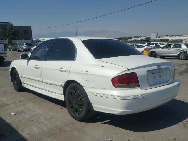 KMHWF25S23A805698 - 2003 HYUNDAI SONATA GL WHITE photo 3