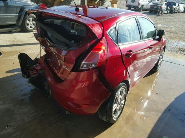 3FADP4EJ7EM156939 - 2014 FORD FIESTA SE RED photo 4