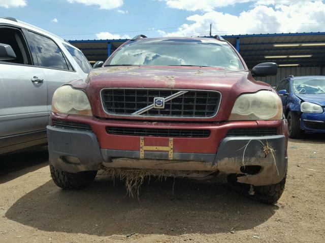 YV4CZ592X61260135 - 2006 VOLVO XC90 RED photo 9