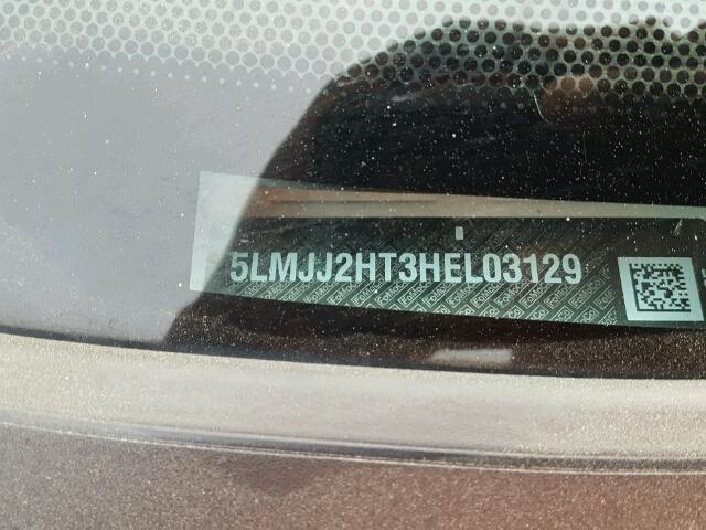 5LMJJ2HT3HEL03129 - 2017 LINCOLN NAVIGATOR Biały zdjęcie 10