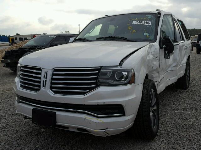 5LMJJ2HT3HEL03129 - 2017 LINCOLN NAVIGATOR Biały zdjęcie 2