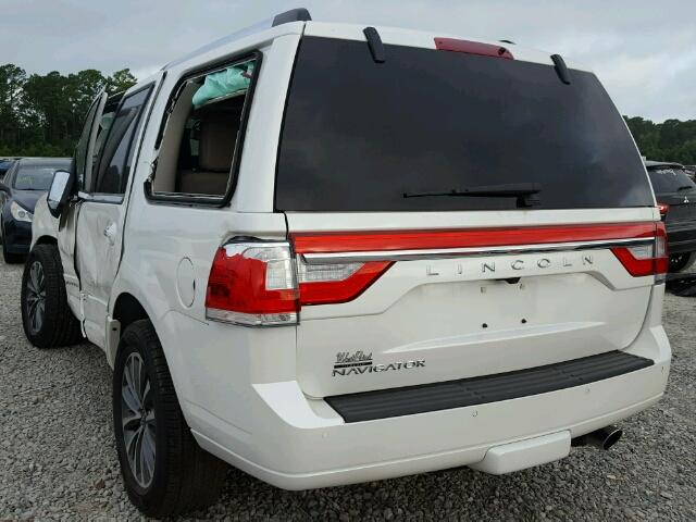 5LMJJ2HT3HEL03129 - 2017 LINCOLN NAVIGATOR Biały zdjęcie 3