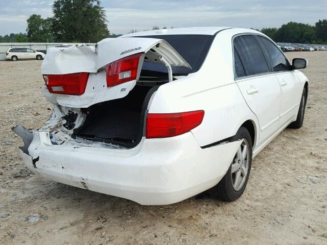 1HGCM56855A078417 - 2005 HONDA ACCORD EX WHITE photo 4