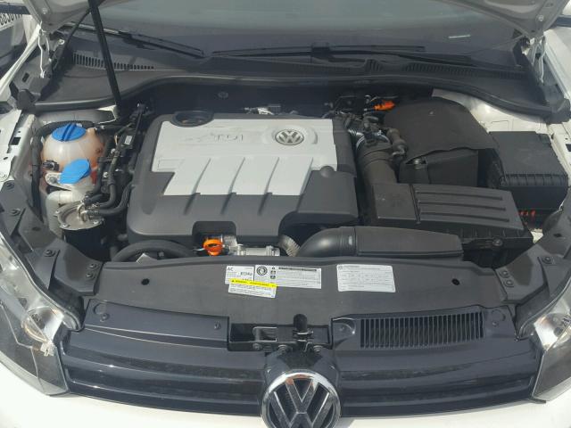 WVWNM7AJ2DW040190 - 2013 VOLKSWAGEN GOLF WHITE photo 7