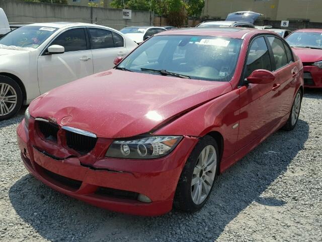 WBAVB13526PT23881 - 2006 BMW 325 RED photo 2