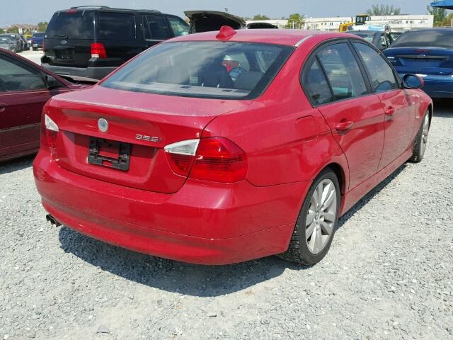 WBAVB13526PT23881 - 2006 BMW 325 RED photo 4
