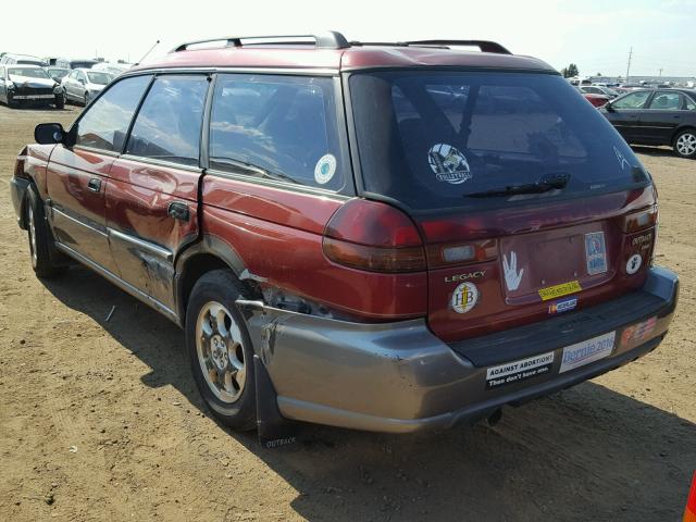 4S3BG6850W7631998 - 1998 SUBARU LEGACY 30T MAROON photo 3