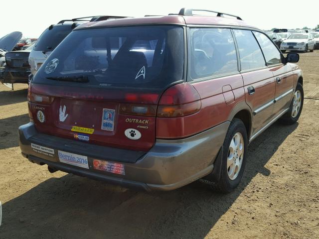 4S3BG6850W7631998 - 1998 SUBARU LEGACY 30T MAROON photo 4