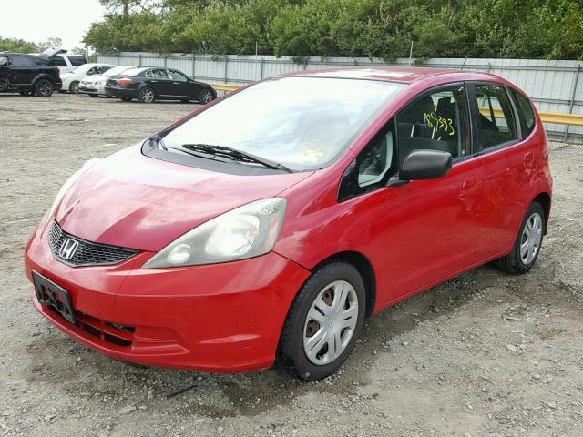 JHMGE88259S070260 - 2009 HONDA FIT RED photo 2