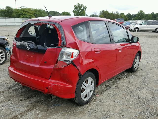 JHMGE88259S070260 - 2009 HONDA FIT RED photo 4