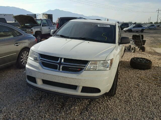 3C4PDCAB5FT587425 - 2015 DODGE JOURNEY SE WHITE photo 2