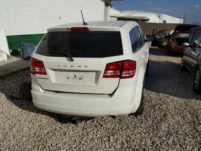 3C4PDCAB5FT587425 - 2015 DODGE JOURNEY SE WHITE photo 4