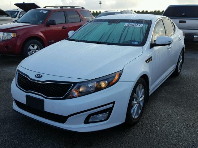 5XXGN4A72EG329291 - 2014 KIA OPTIMA EX WHITE photo 2