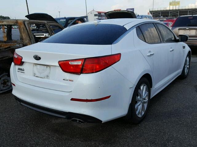 5XXGN4A72EG329291 - 2014 KIA OPTIMA EX WHITE photo 4