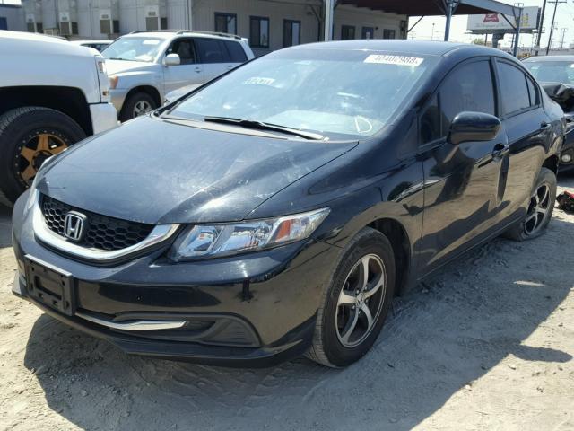 19XFB2F74FE209603 - 2015 HONDA CIVIC SE BLACK photo 2