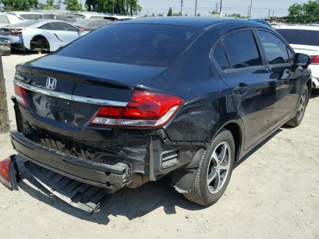 19XFB2F74FE209603 - 2015 HONDA CIVIC SE BLACK photo 4