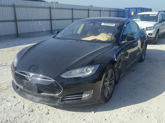 5YJSA1CP2DFP05698 - 2013 TESLA MODEL S BLACK photo 2