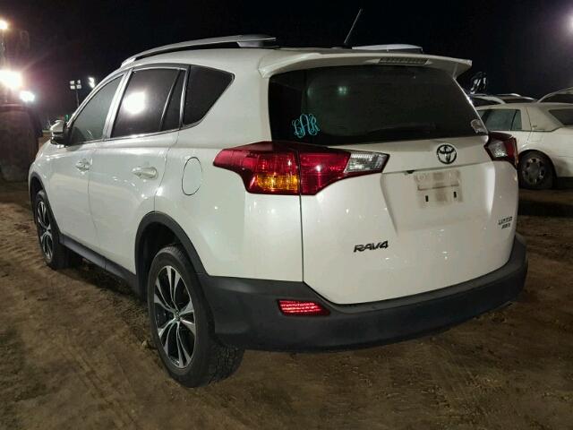 2T3DFREV1FW246116 - 2015 TOYOTA RAV4 WHITE photo 3