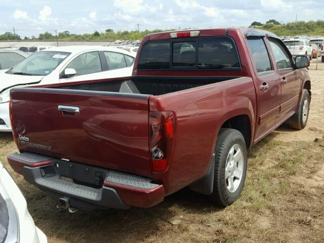 1GCDSCDE3A8106884 - 2010 CHEVROLET COLORADO RED photo 4