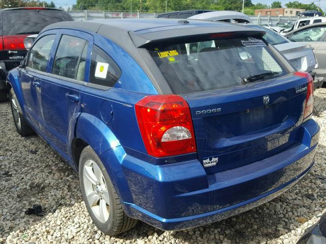 1B3CB3HA3AD568857 - 2010 DODGE CALIBER MA BLUE photo 3