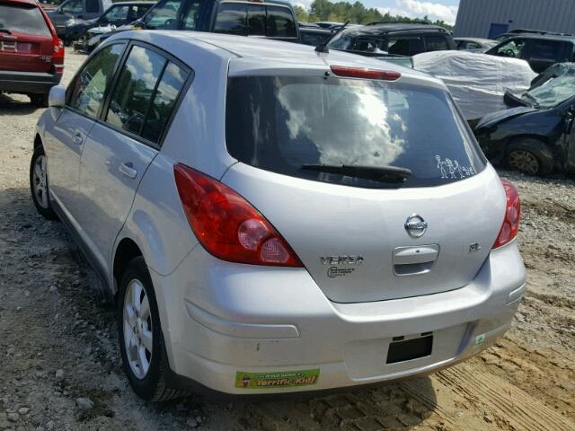 3N1BC13E57L426778 - 2007 NISSAN VERSA S SILVER photo 3