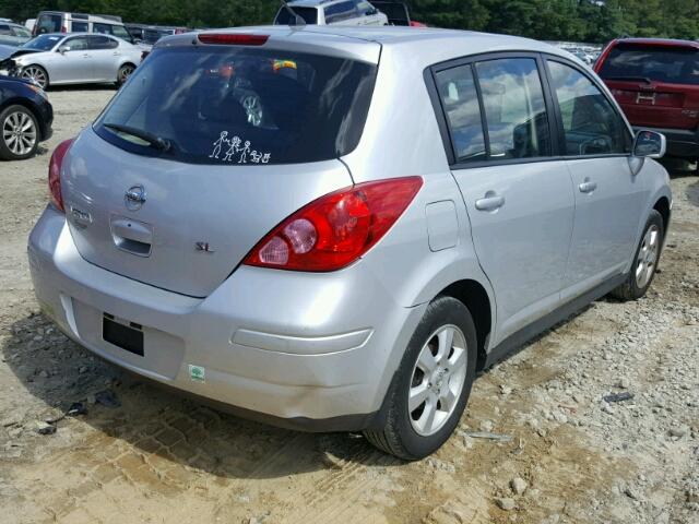 3N1BC13E57L426778 - 2007 NISSAN VERSA S SILVER photo 4