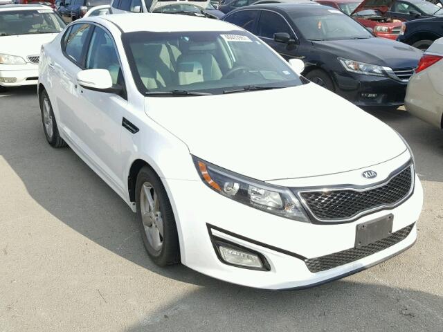 5XXGM4A79EG280397 - 2014 KIA OPTIMA LX WHITE photo 1