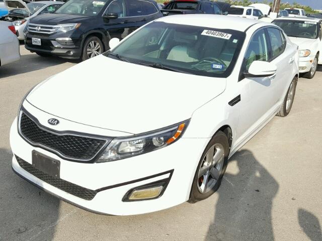 5XXGM4A79EG280397 - 2014 KIA OPTIMA LX WHITE photo 2