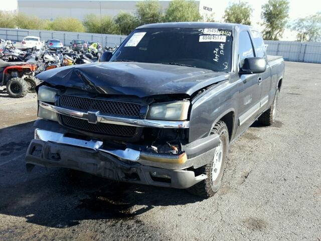 2GCEC19T541234287 - 2004 CHEVROLET SILVERADO BLACK photo 2