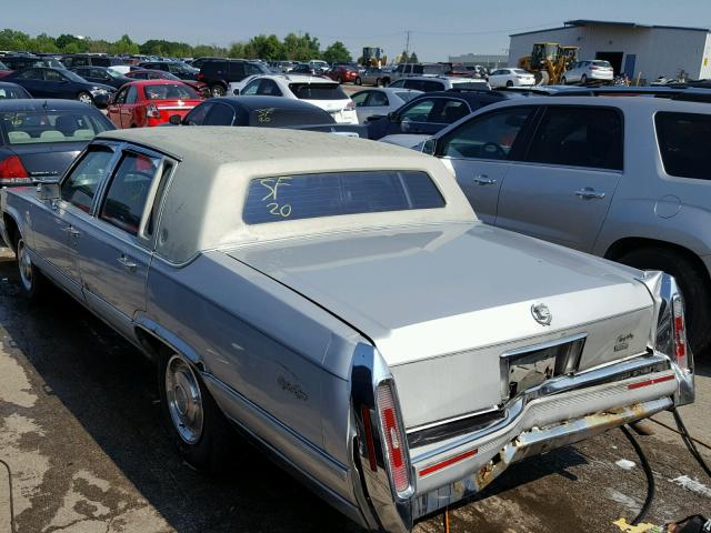 1G6DW5478MR712605 - 1991 CADILLAC BROUGHAM SILVER photo 3