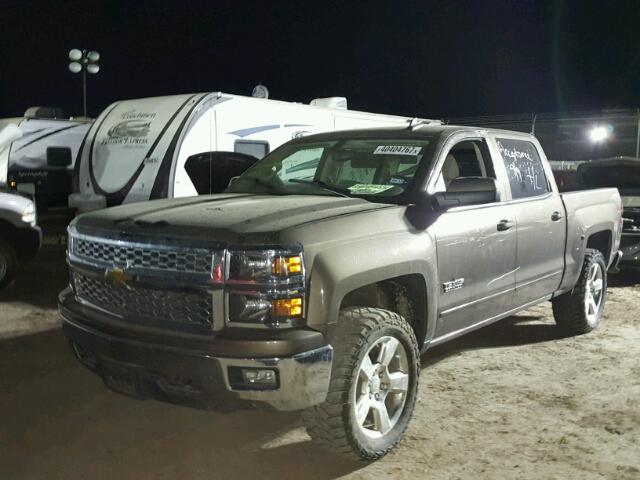 3GCUKREC6FG330409 - 2015 CHEVROLET SILVERADO GRAY photo 2