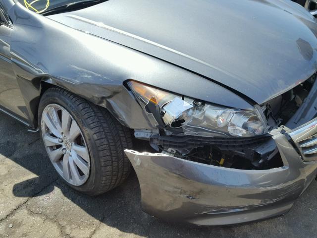 1HGCP3F88BA009809 - 2011 HONDA ACCORD EXL GRAY photo 9